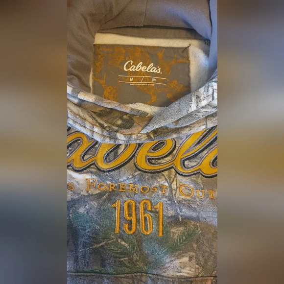 Cabela's‎ Outfitters  RealTree Xtra Camo Youth Hoodie Sweatshirt Size Medium - Picture 4 of 14